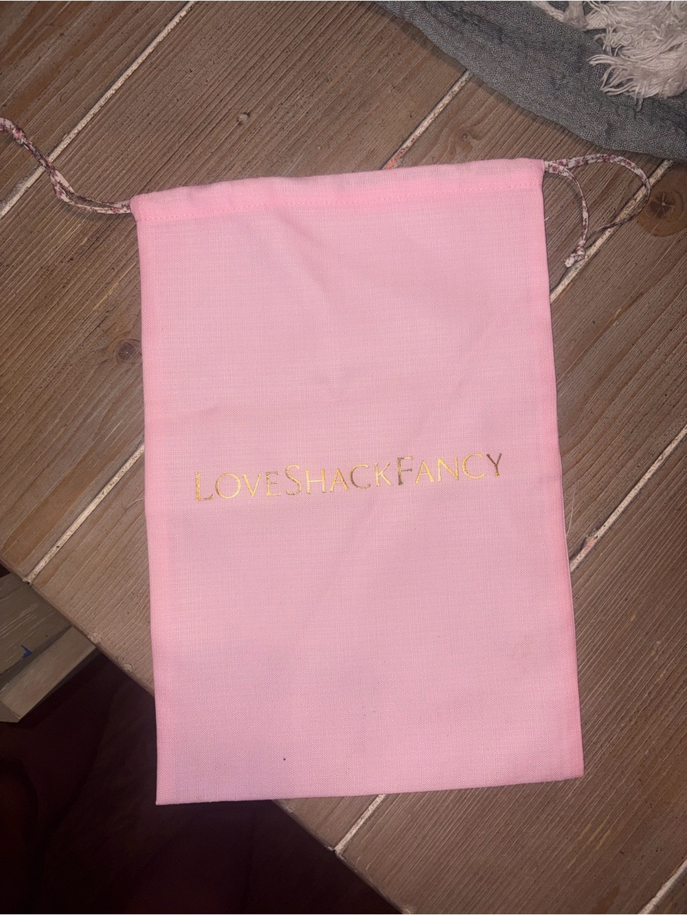 LoveShackFancy drawstring pouch